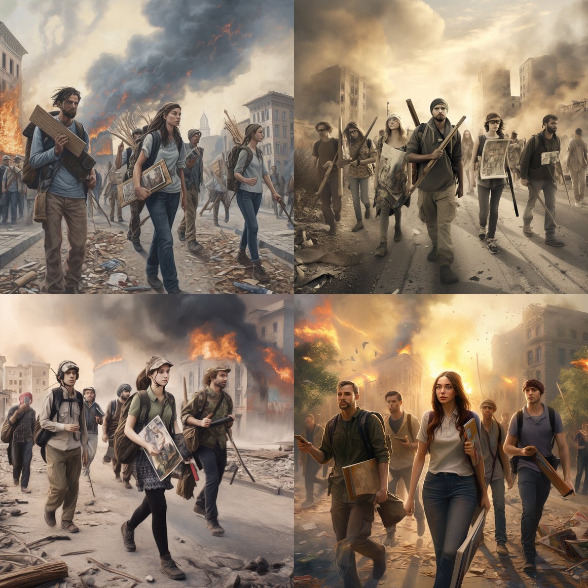 Art Warriors: A Melancholic March Amid Chaos