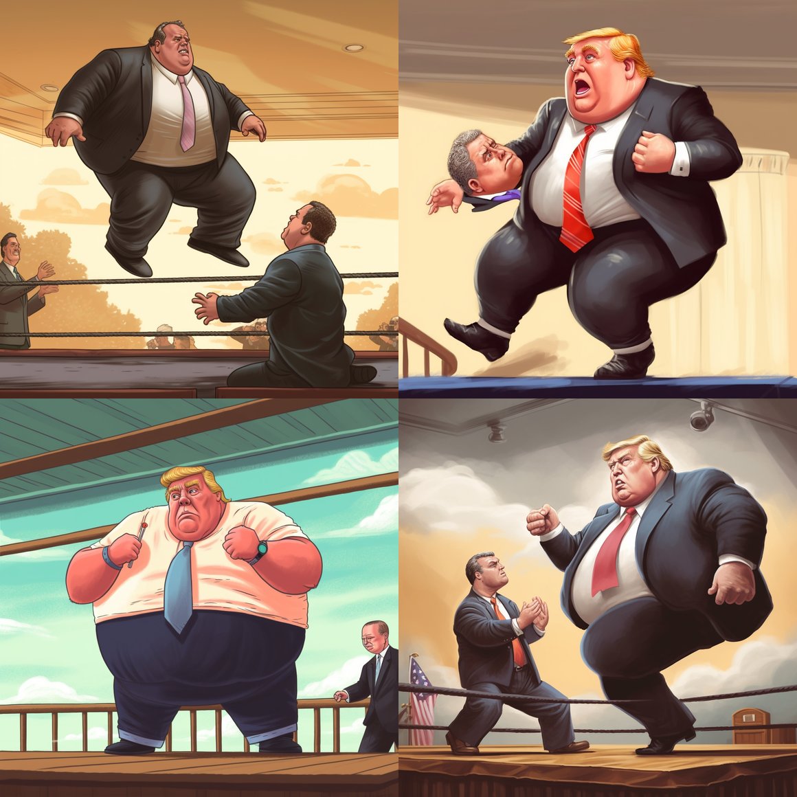 Christie vs. Trump - Wrestling Extravaganza