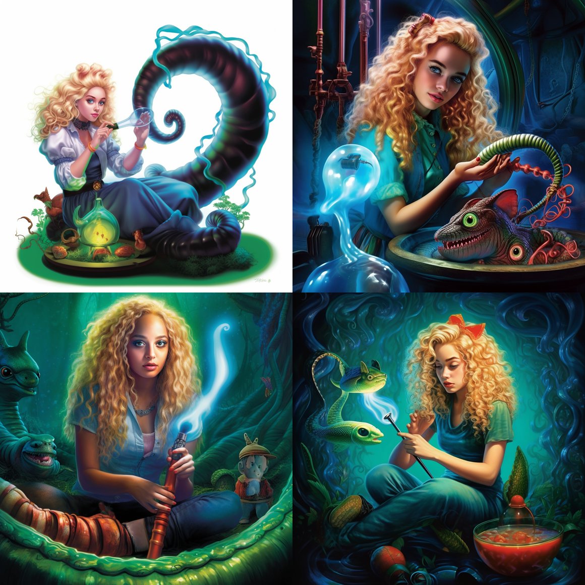 Neon Dreams: Alice's Psychedelic Adventure