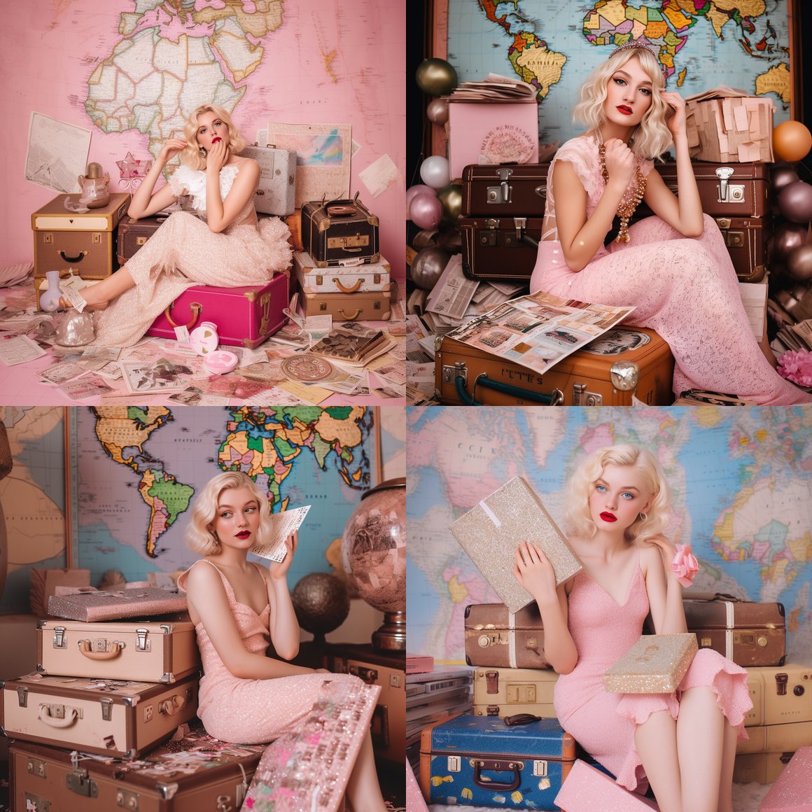 Retro Glam Travelling Supermodel