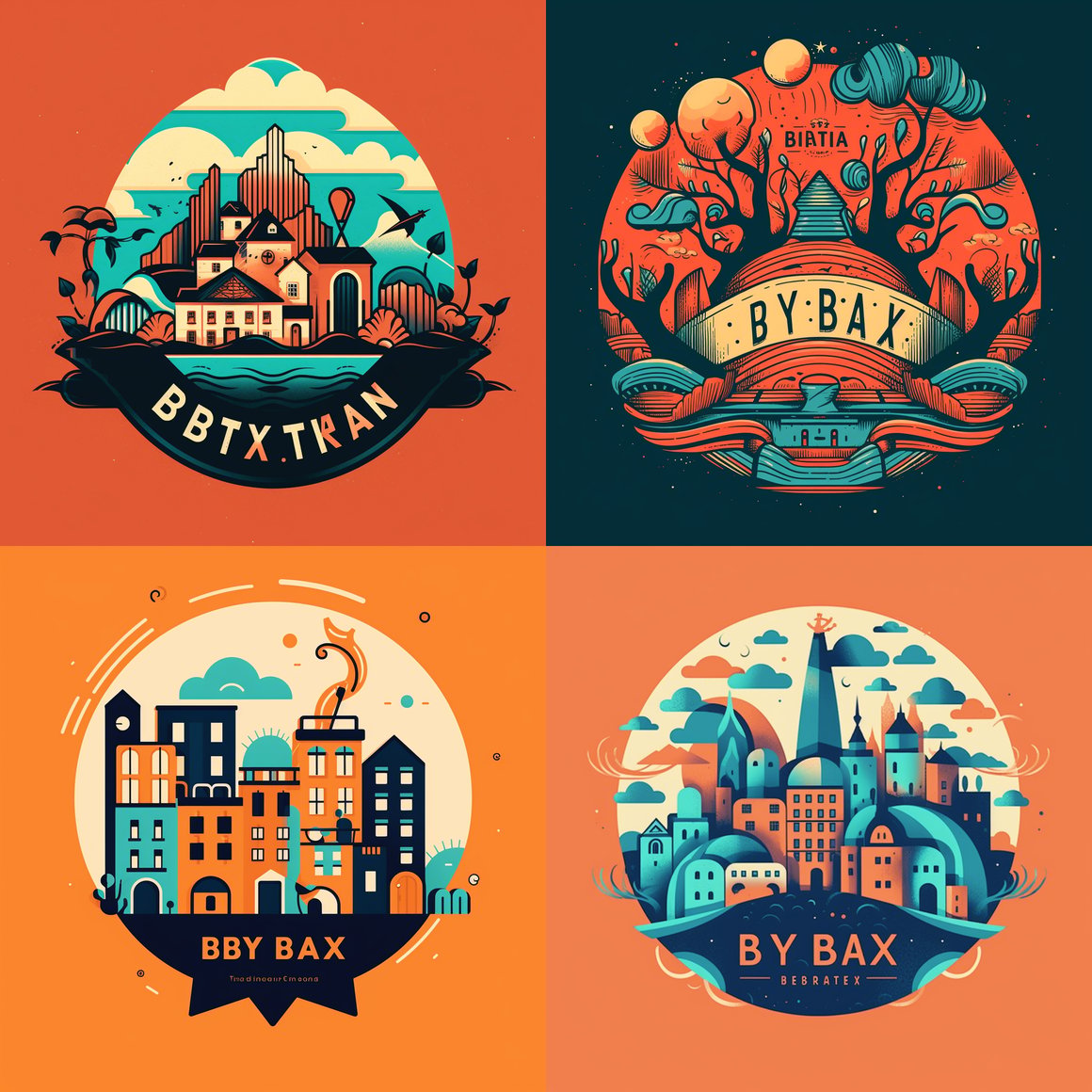 Designing the mybnbtax Travel-Inspired Music Band Logo