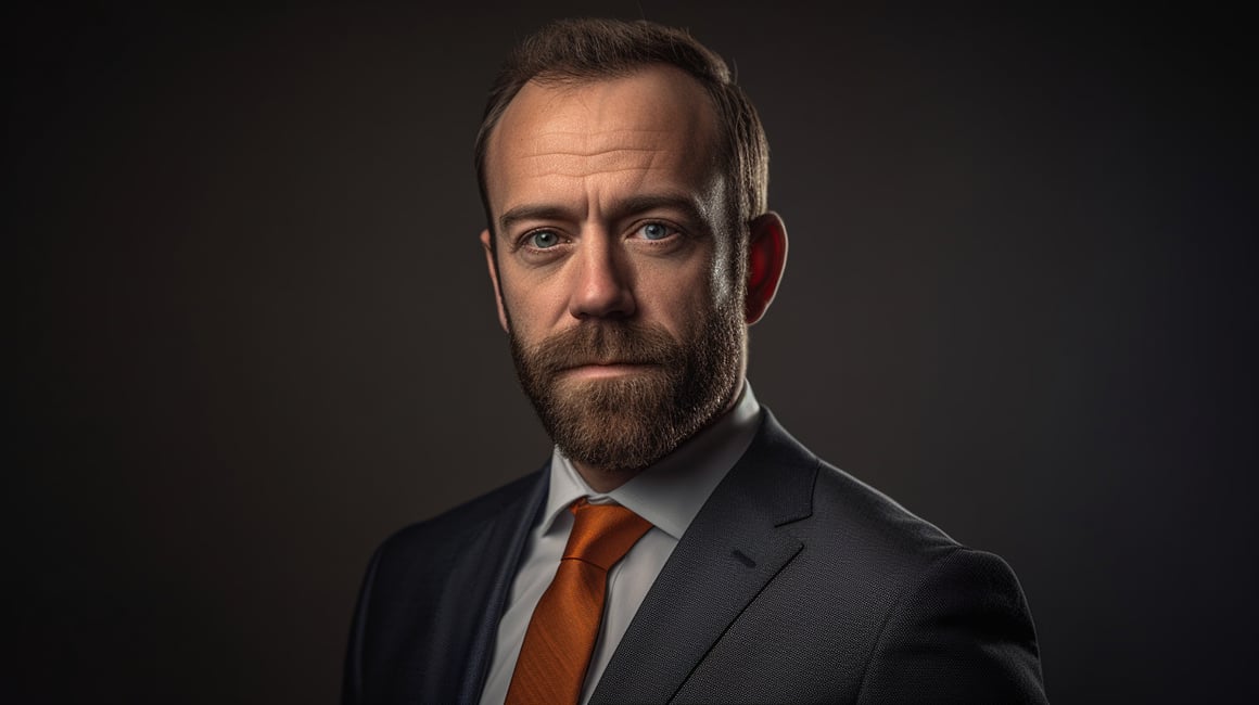 Midlife Career Hustle: Ultra HD Businessman Portrait