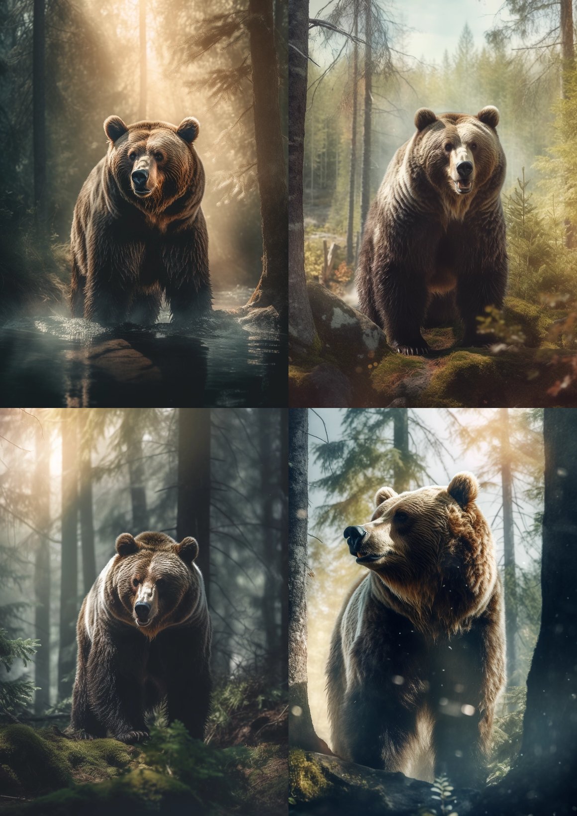 Cinematic Wilderness: Hyper-Detailed Bear Photography