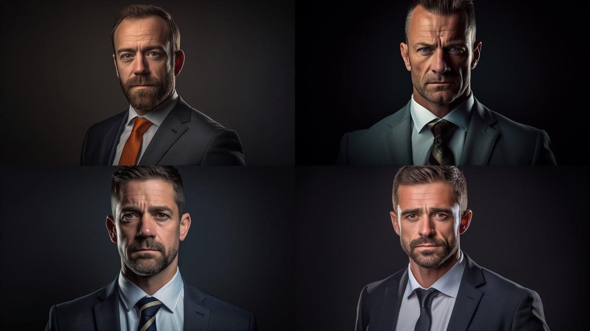 Midlife Career Hustle: Ultra HD Businessman Portrait