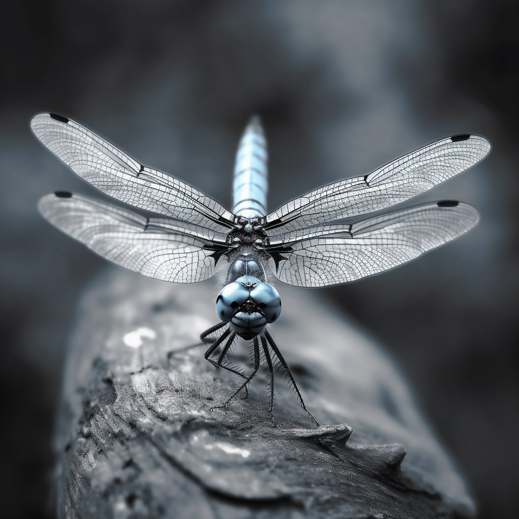 Midflight Masterpiece: The Colorful Dragonfly