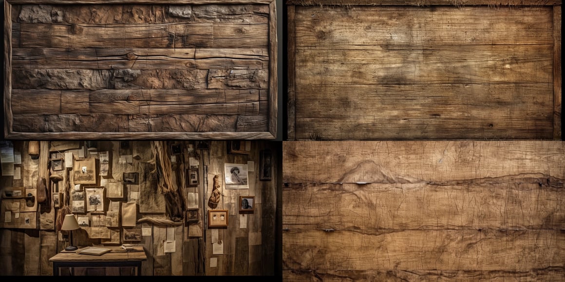 Handcrafted Ancient Bulletin Board Amidst Nature