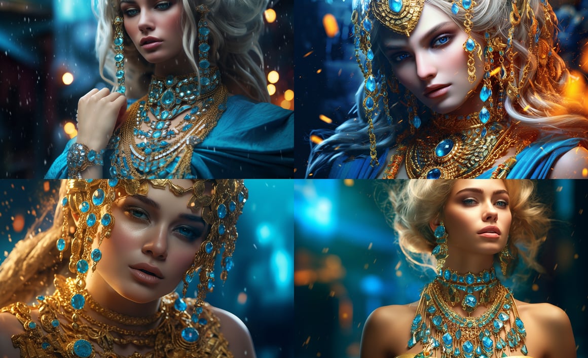 A Surrealist Iban-Kushan Fusion Photoshoot in Ultra High Definition