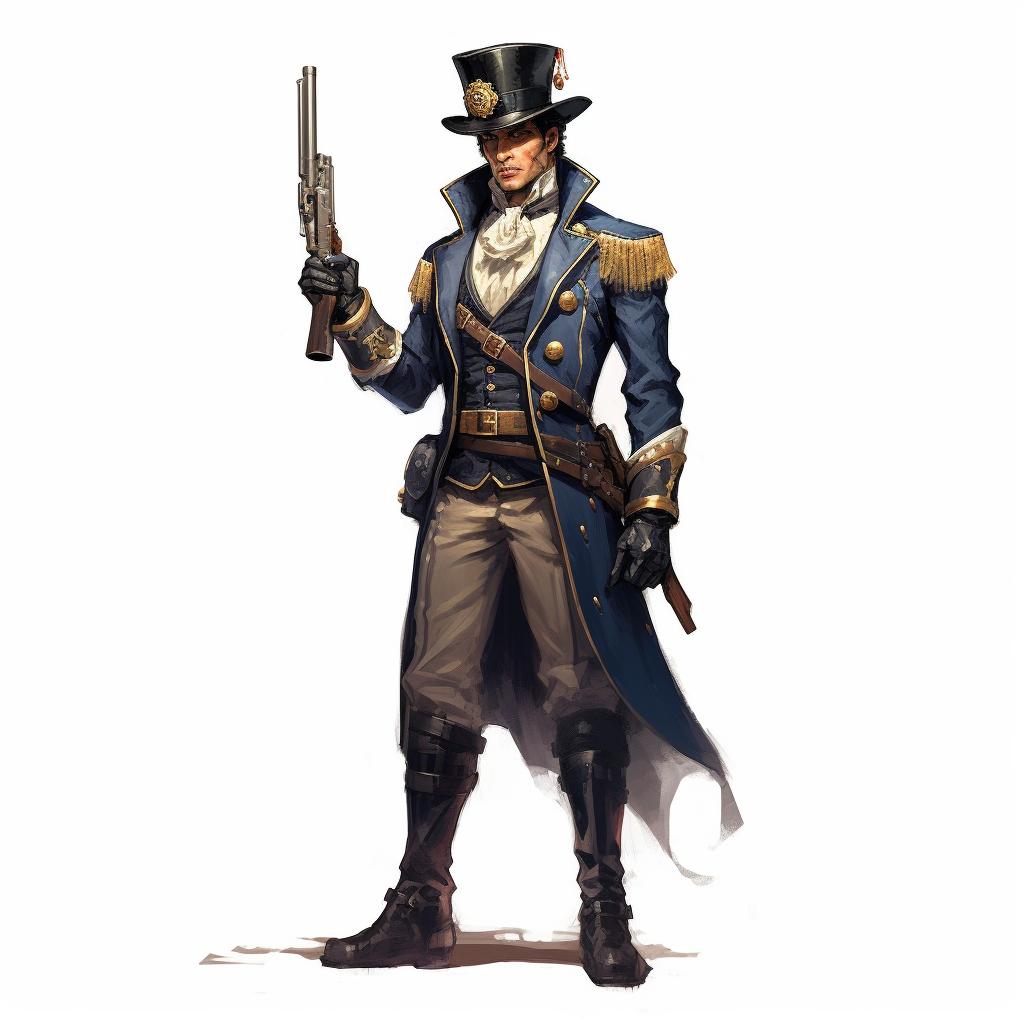 Designing the Steampunk Soldier: Midway Sketch