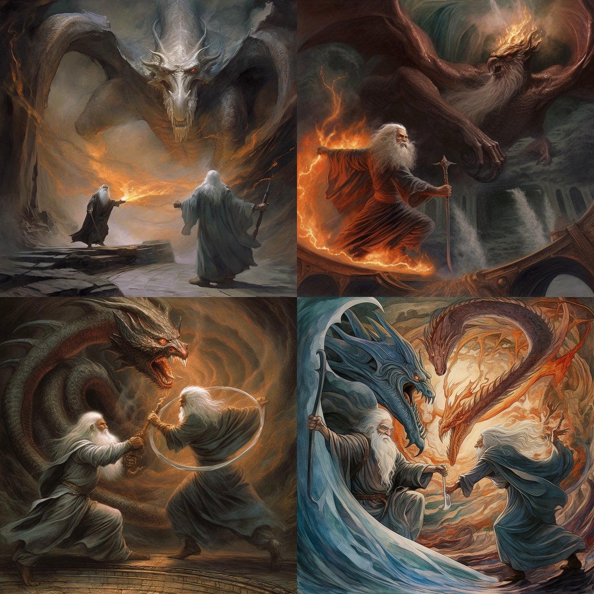 Clash on Khazad-dûm Bridge: Gandalf vs. Balrog