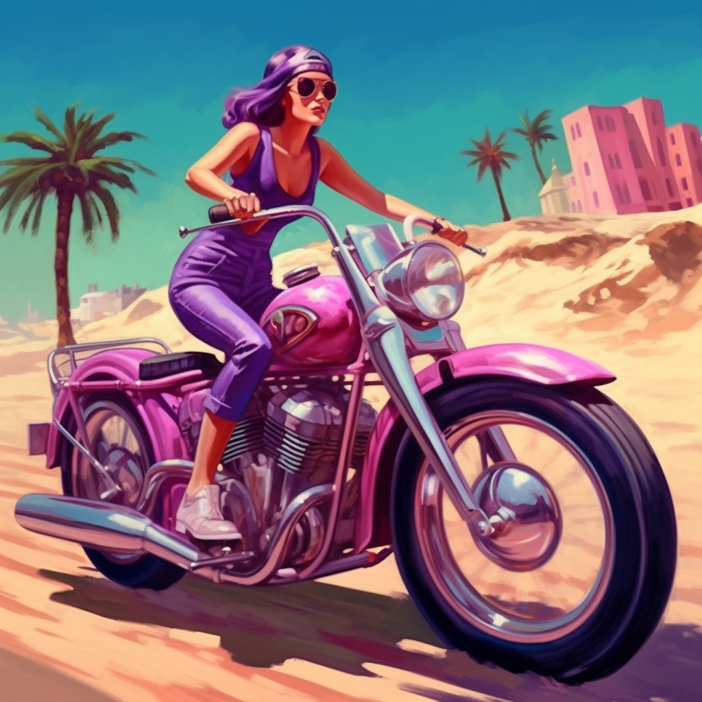 Retro Rockabilly Ride Along the Shoreline