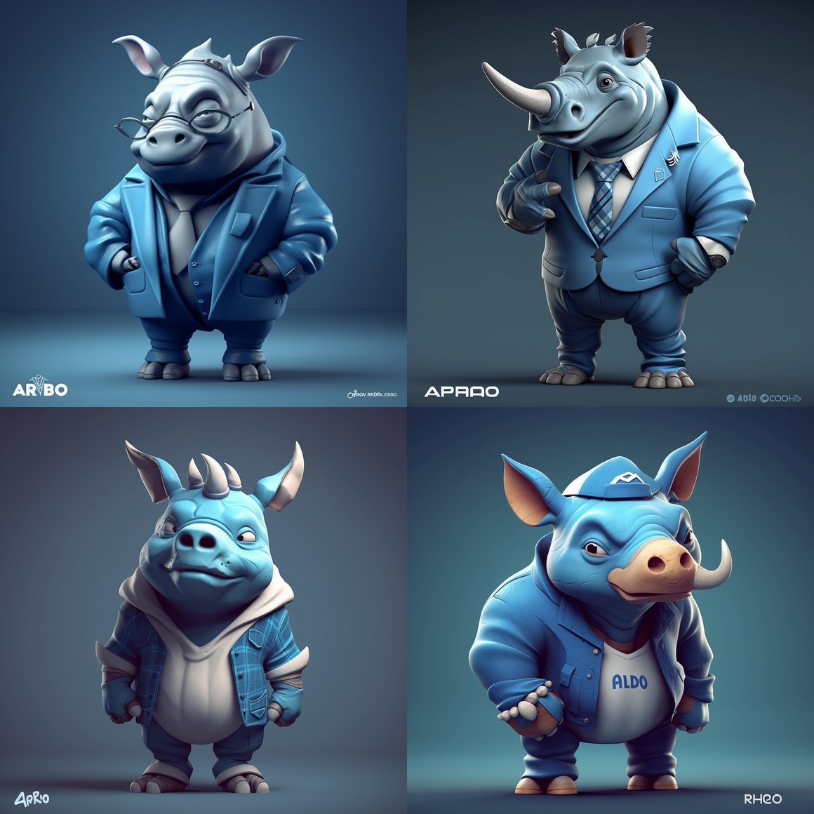 Clash Royale Style 3D Game Character Design
