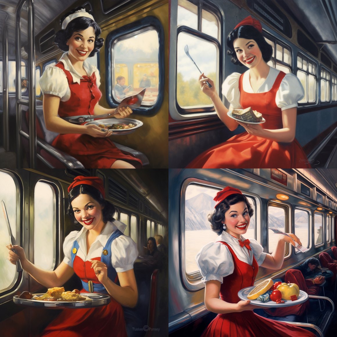 Mid-Transit Meal with Snow White