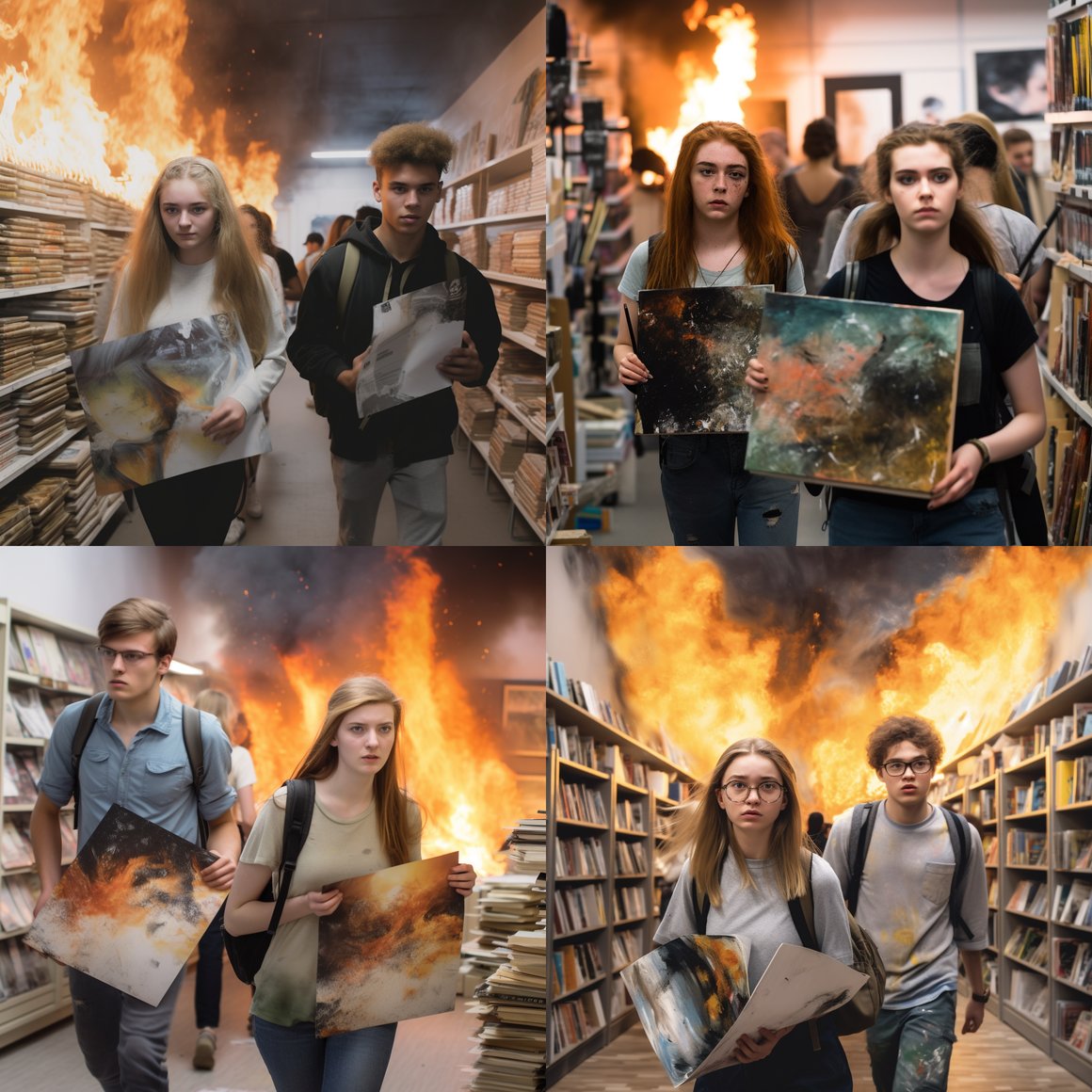 Art Students in the Throes of Passion and Protest