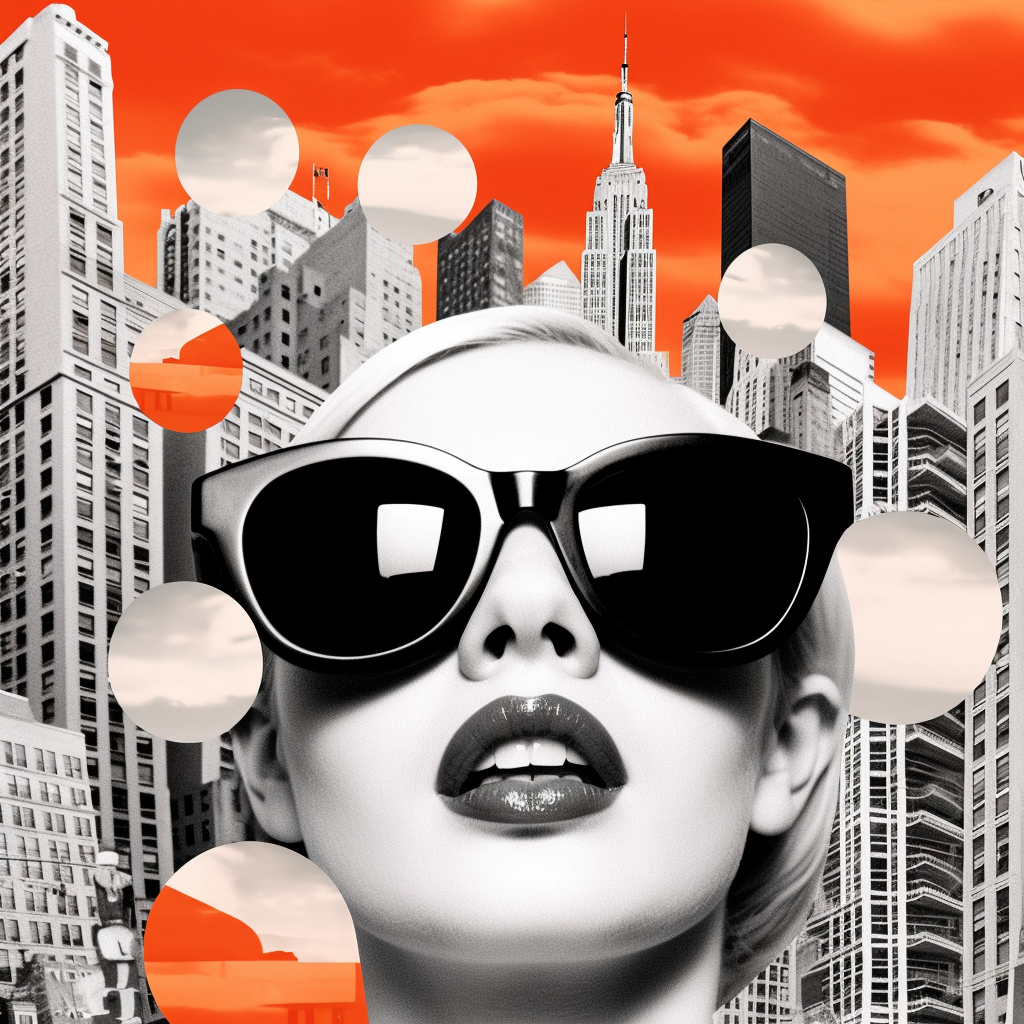 City Reflections: A Surreal Sunglasses Journey