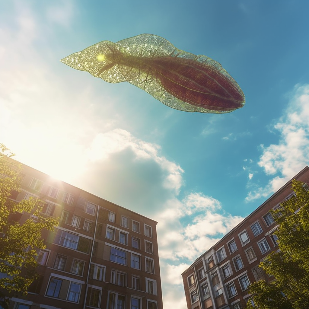 City Sky Invasion: The Transparent Polypody Monster