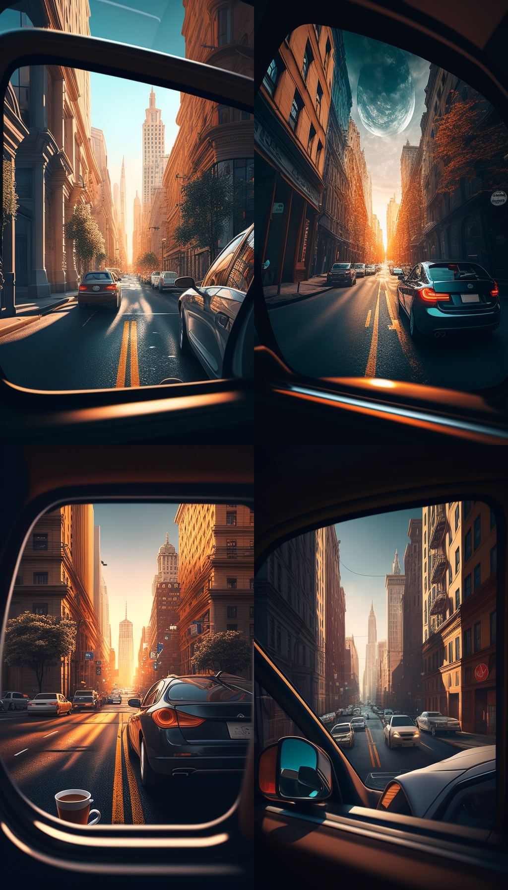 City Sunrise: A Passenger's Journey in 8K Resolution