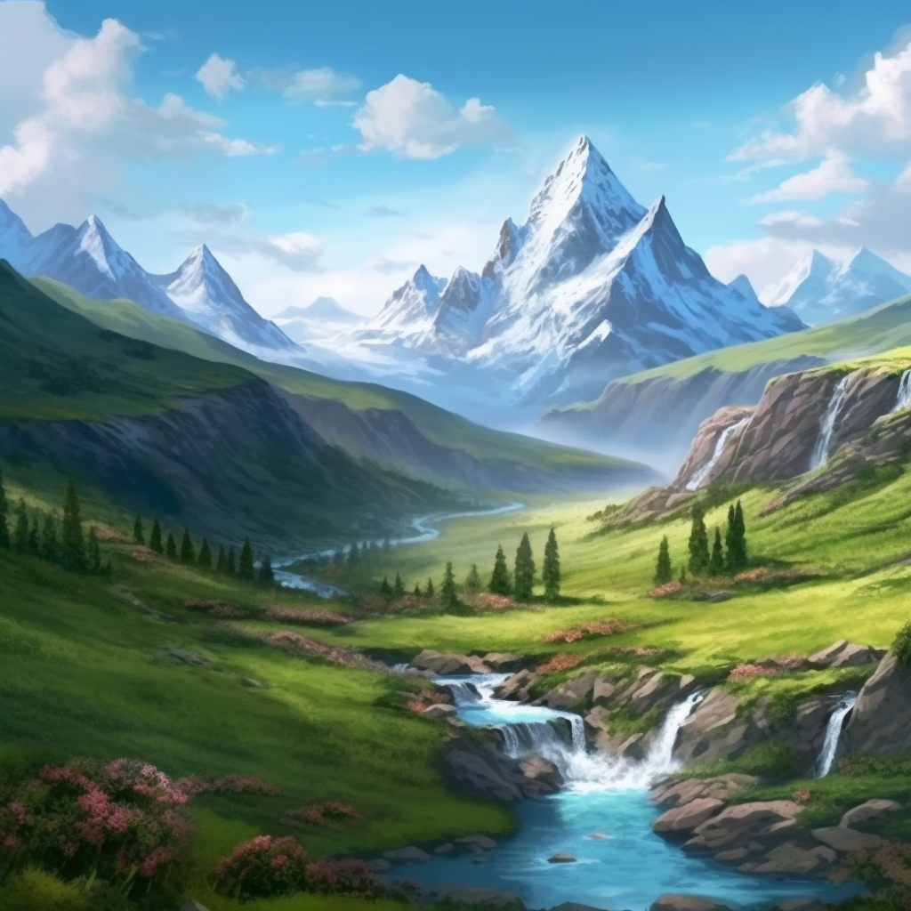 Nature's Majesty: Mountain Utopia in 4K HD