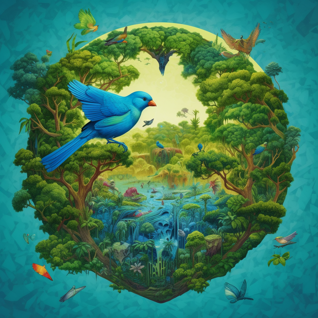 Nature's Spectrum: Midway Reflection