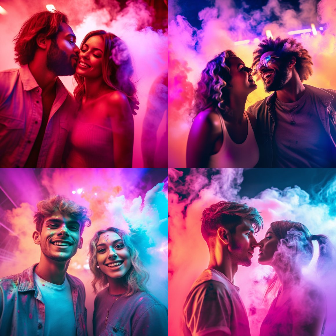 Neon Bliss: Midpoint Revelry Snapshot