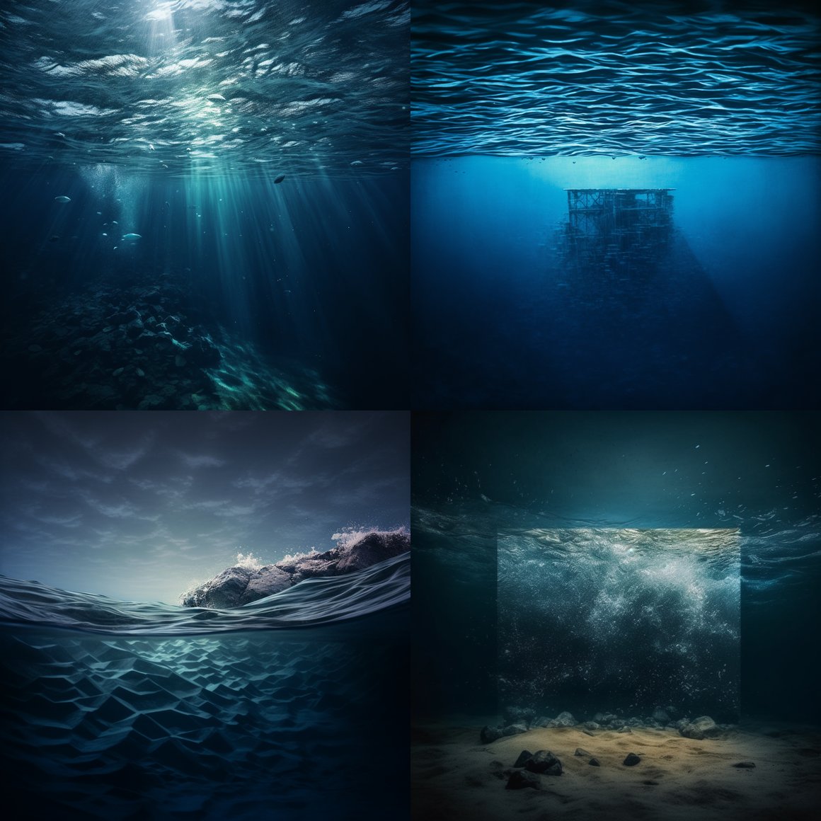 Submerged Serenity: A Mid-Ocean Voyage Photography
