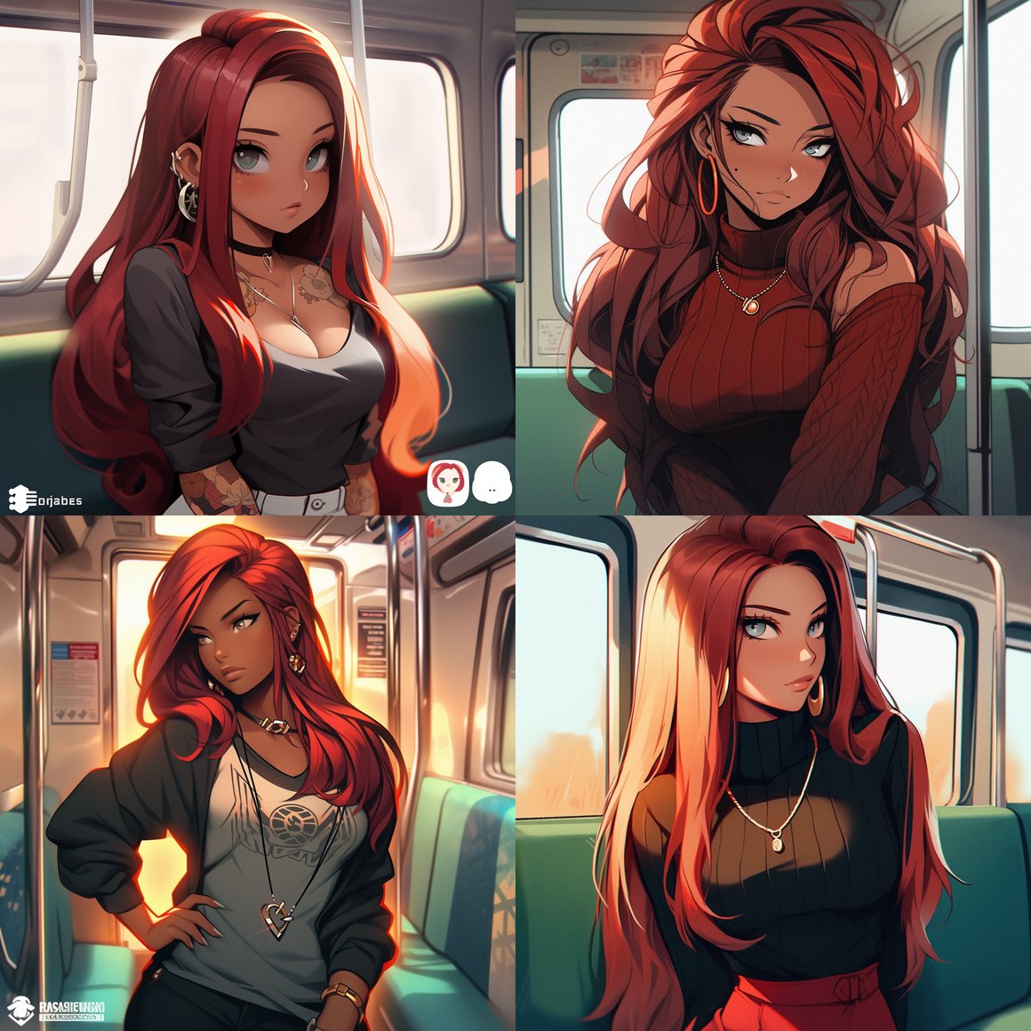 A Vibrant Cartoon-style Journey