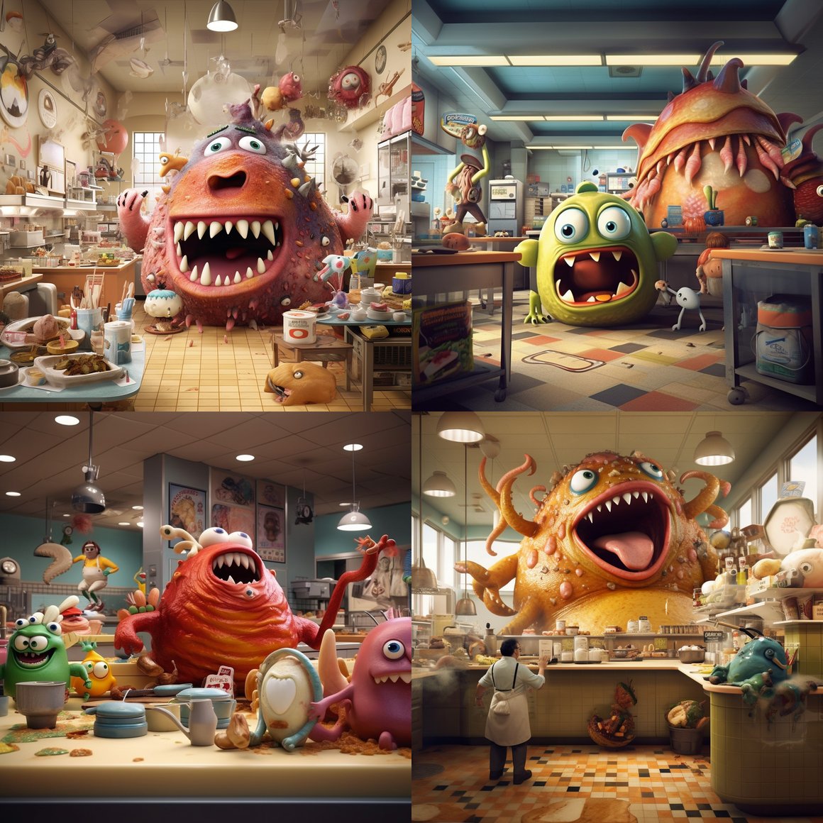 A Thrilling Pixaresque Food Waste Monster Chase
