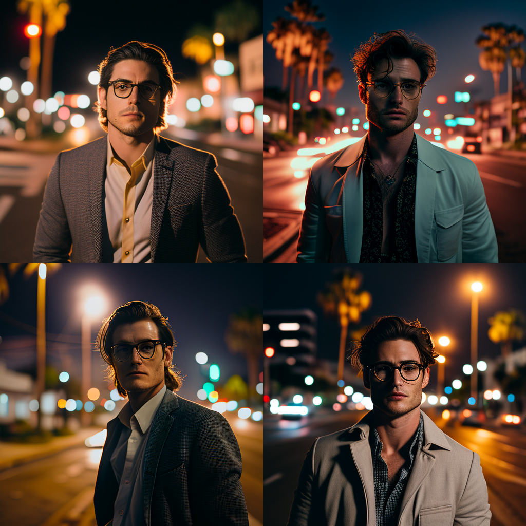 Neon Nights: A Mysterious Encounter in the Urban Jungle