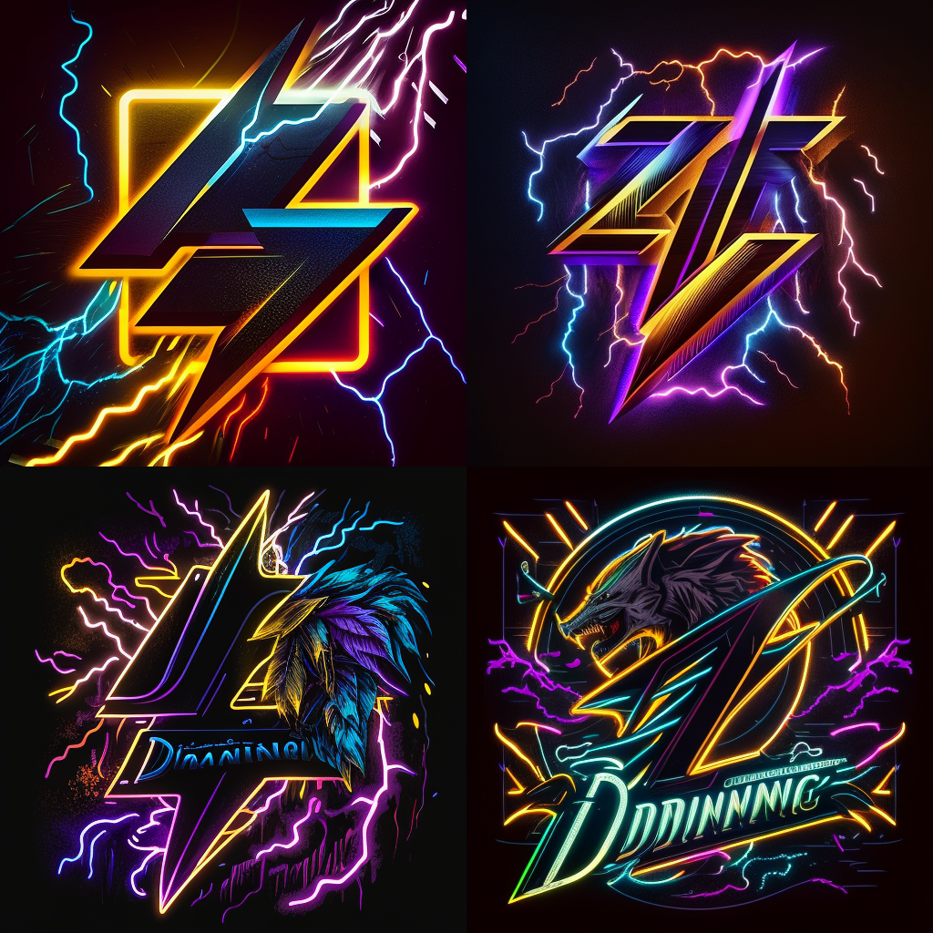 Retrowave Dinopunk App Logo Mid-Design Update