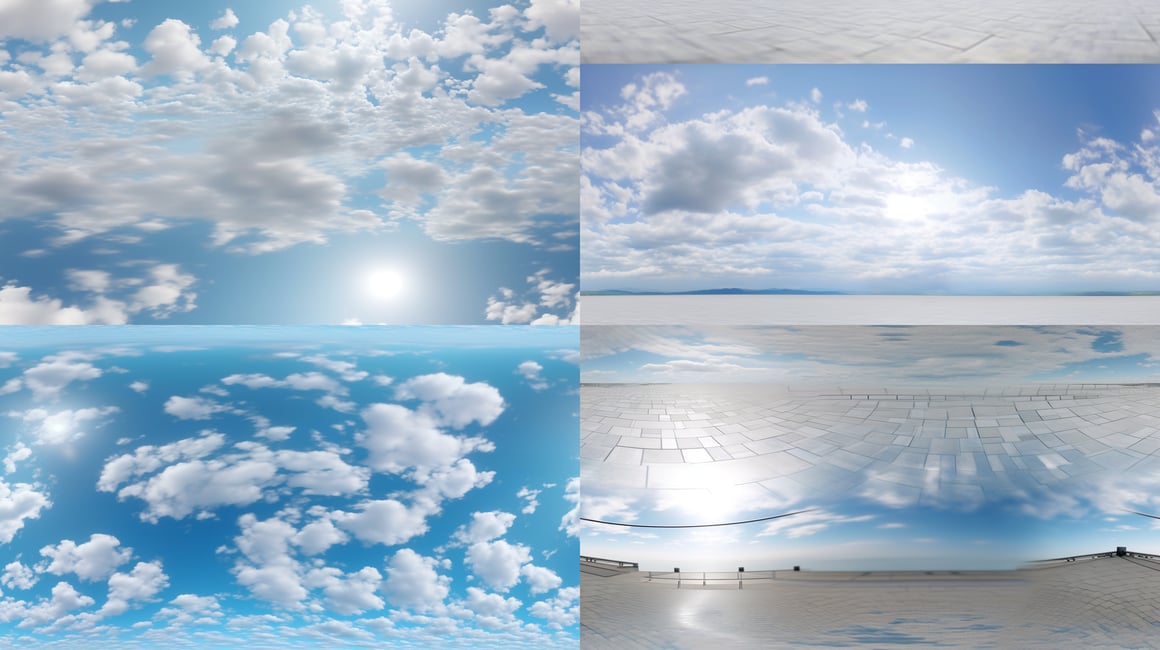 Clear Morning Sky - Ultra High Definition 8K Equirectangular Texture