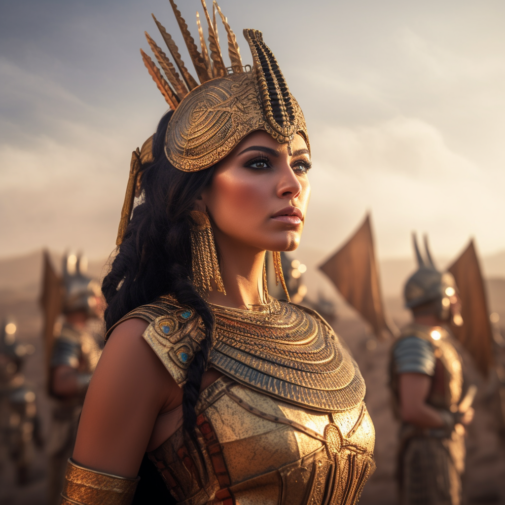 Cleopatra's Command: A Mid-Journey Gaze