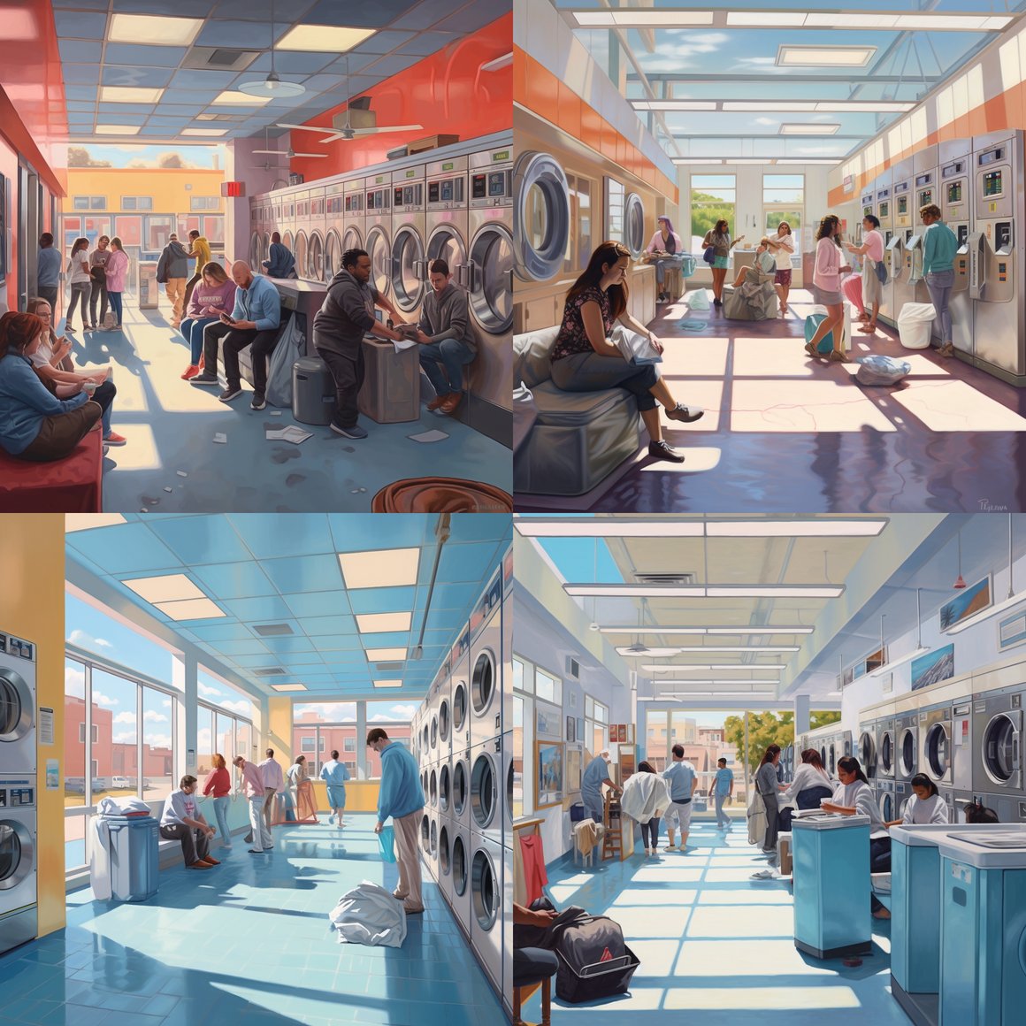 Midday Laundromat Interlude