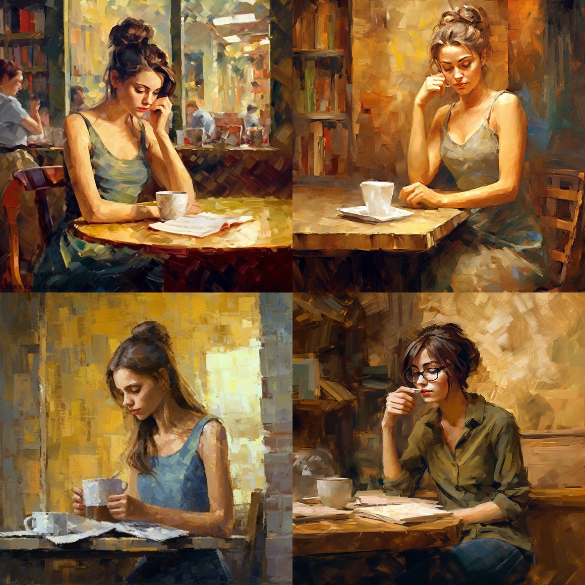 A Tale of Beauty and Books in the Coffeehouse