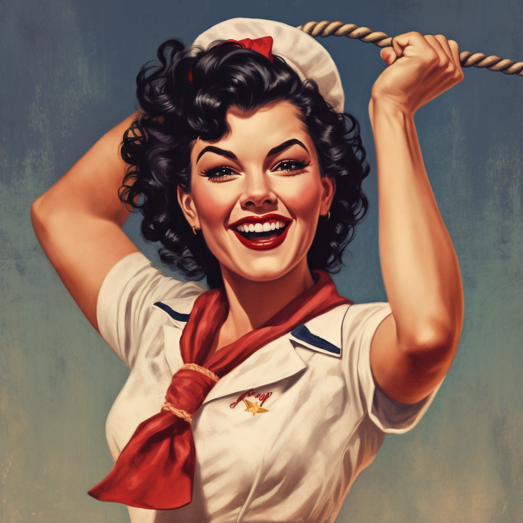 Retro Sea Siren: Mid-Voyage Strength