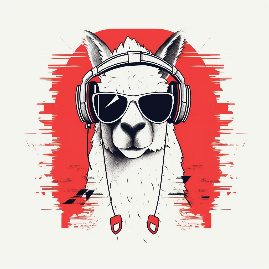 Retro Pop Art Llama T-Shirt Design Request