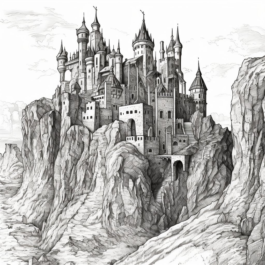 Detailed Decay: A Ralph McQuarrie Inspired Castle Artwork