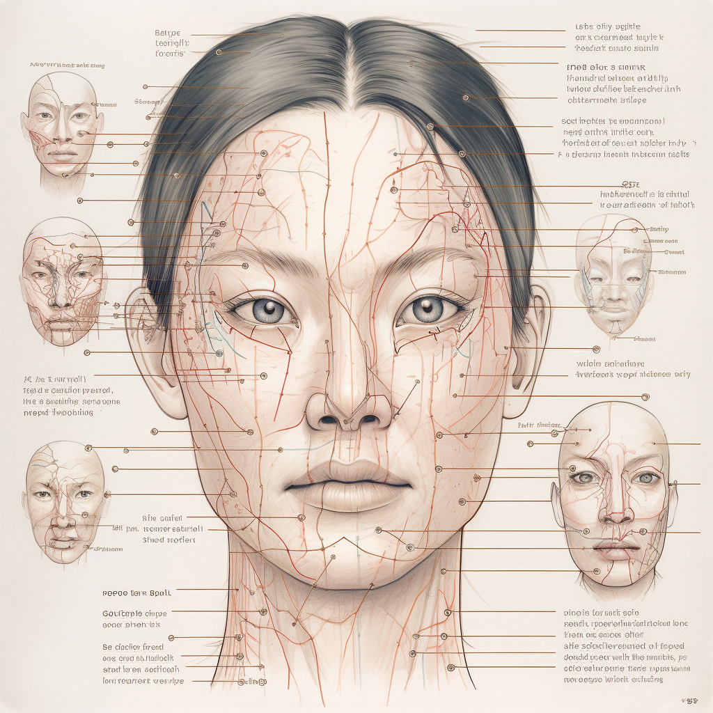 Detailed Facial Anatomy Map