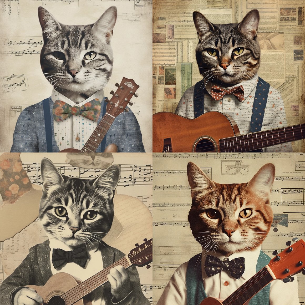 Artful Adventures of a Musician Cat: A Visual Journey