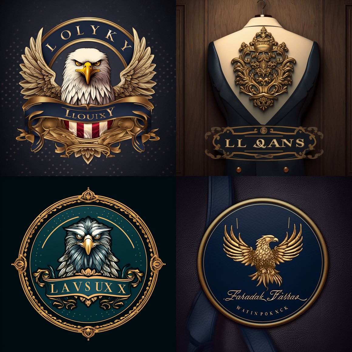 Halfway to Premium Fashion: Luxury Look USA Logo Design