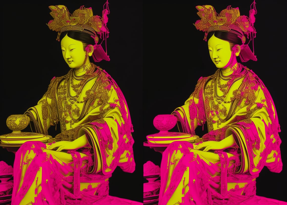 Neon Geisha: Mid-Journey Robotic Transformation v5.1