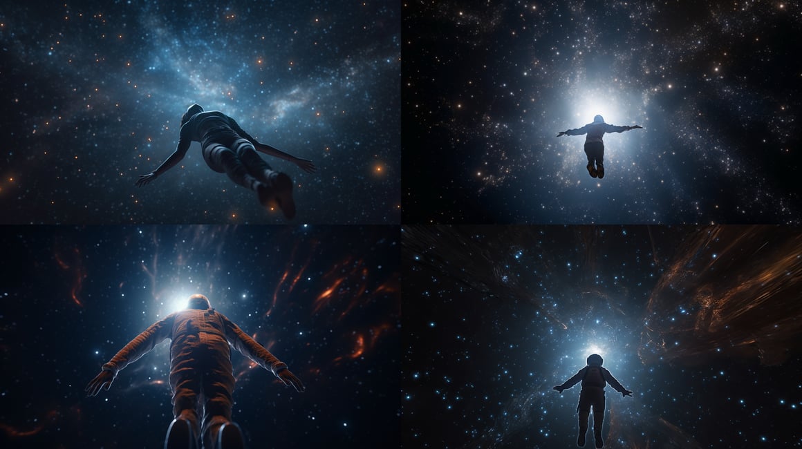 Sublime Suspension: A Cosmic Voyage
