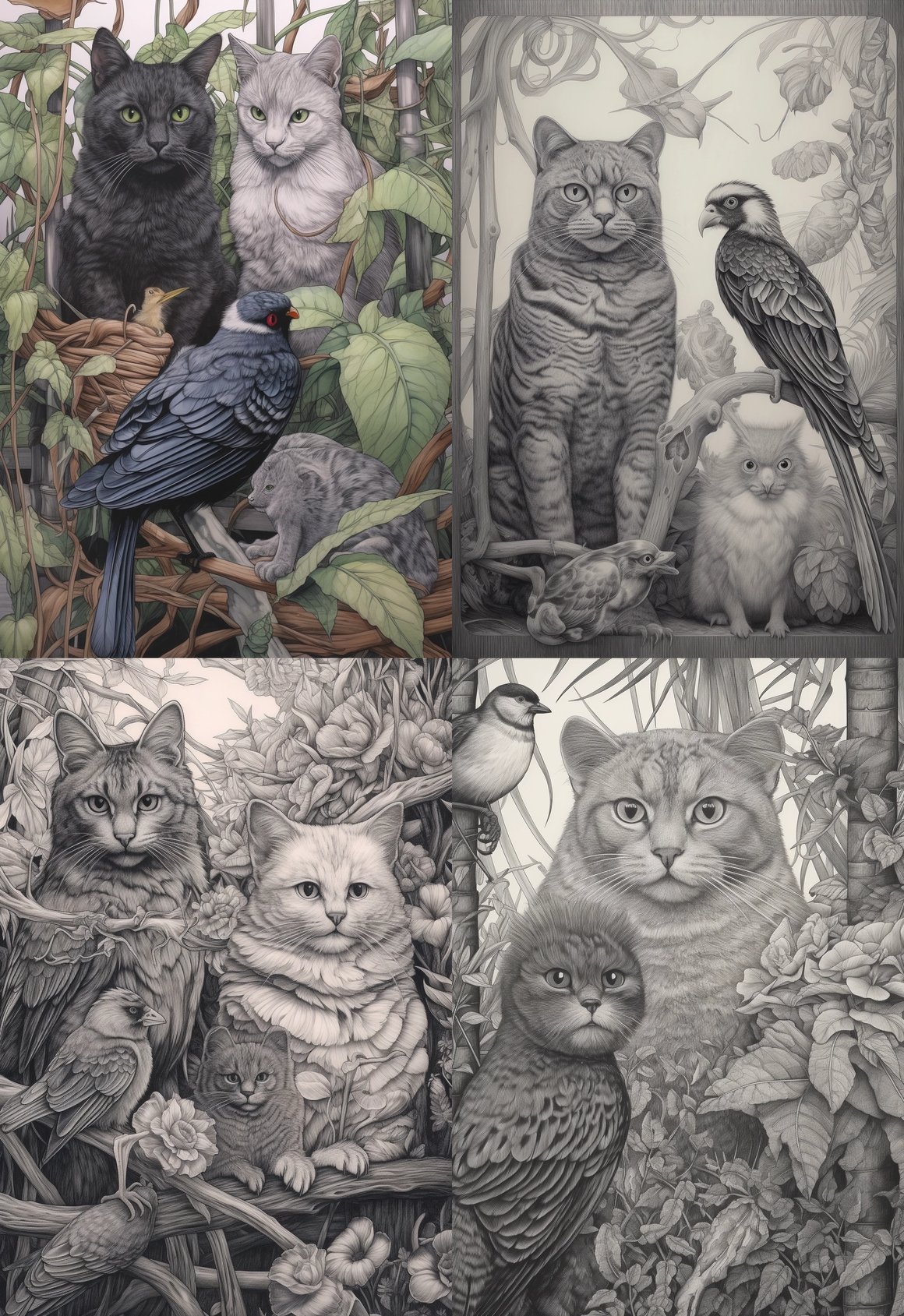 A Surrealistic Feline Journey Art Commission - AR 214:311