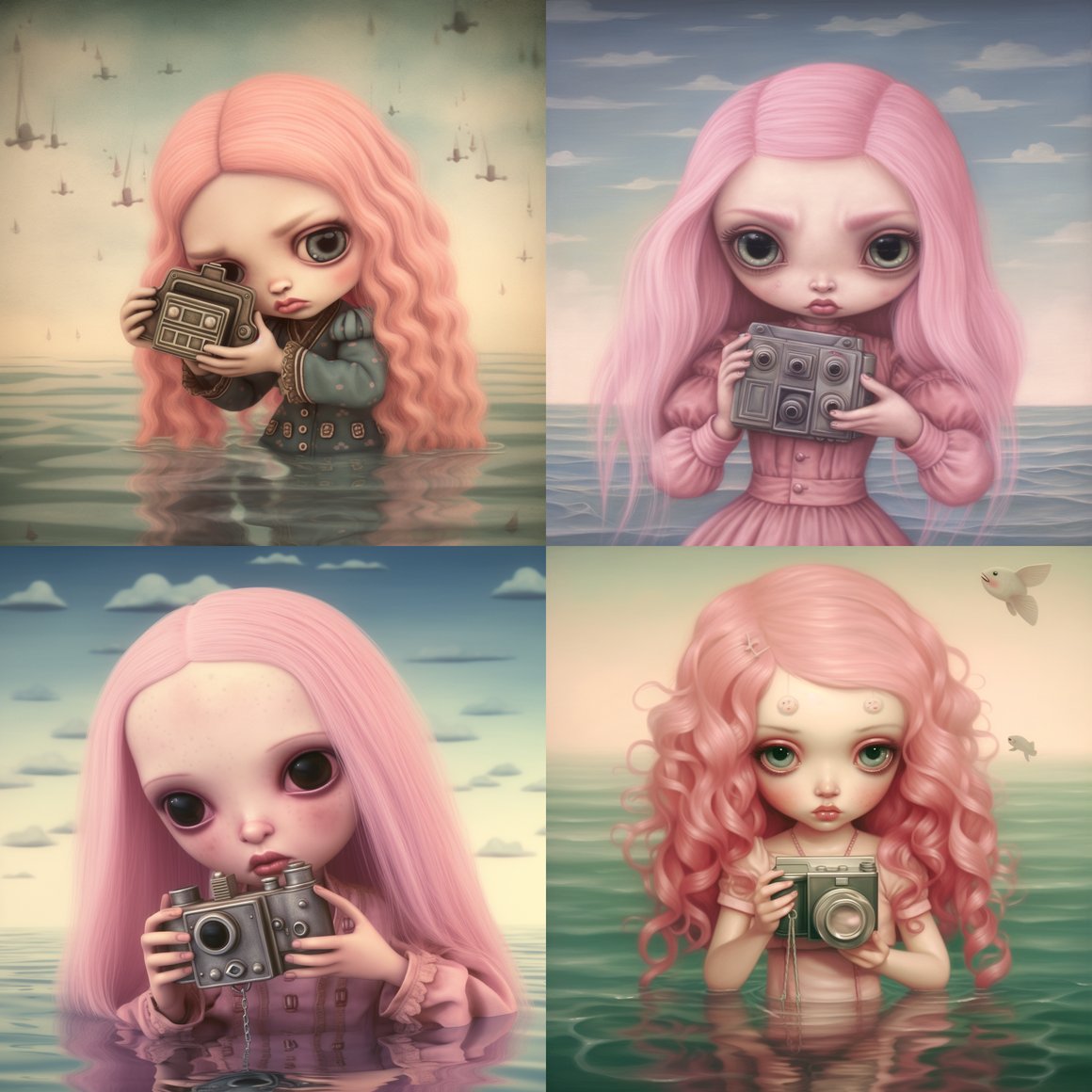 Submerged Sorrow: A Girl's Voyage in Roseate Waters