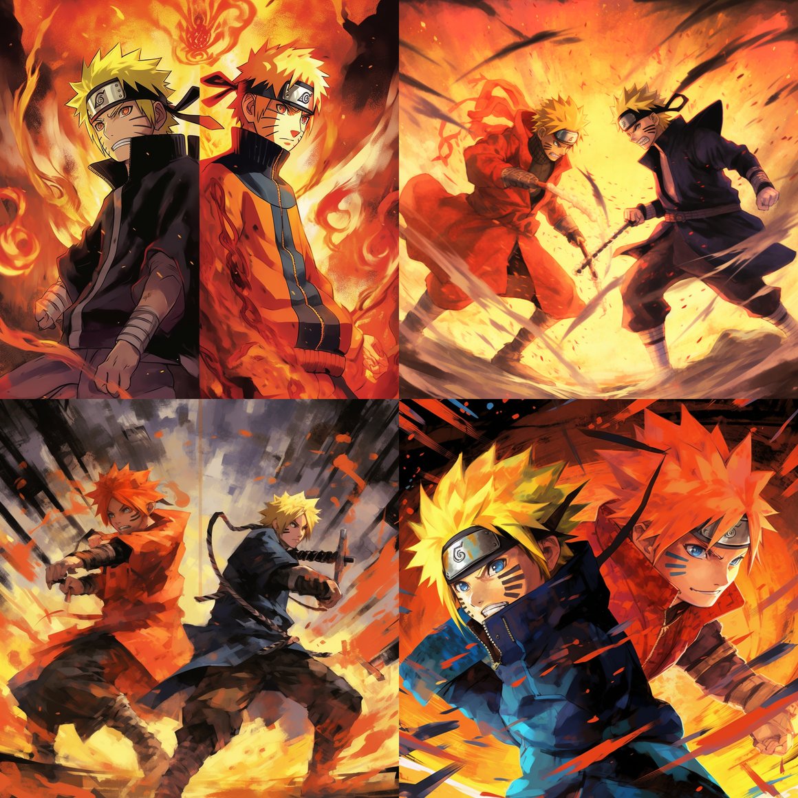 Harmony of Power: The Elemental Dance of Naruto and Sasuke