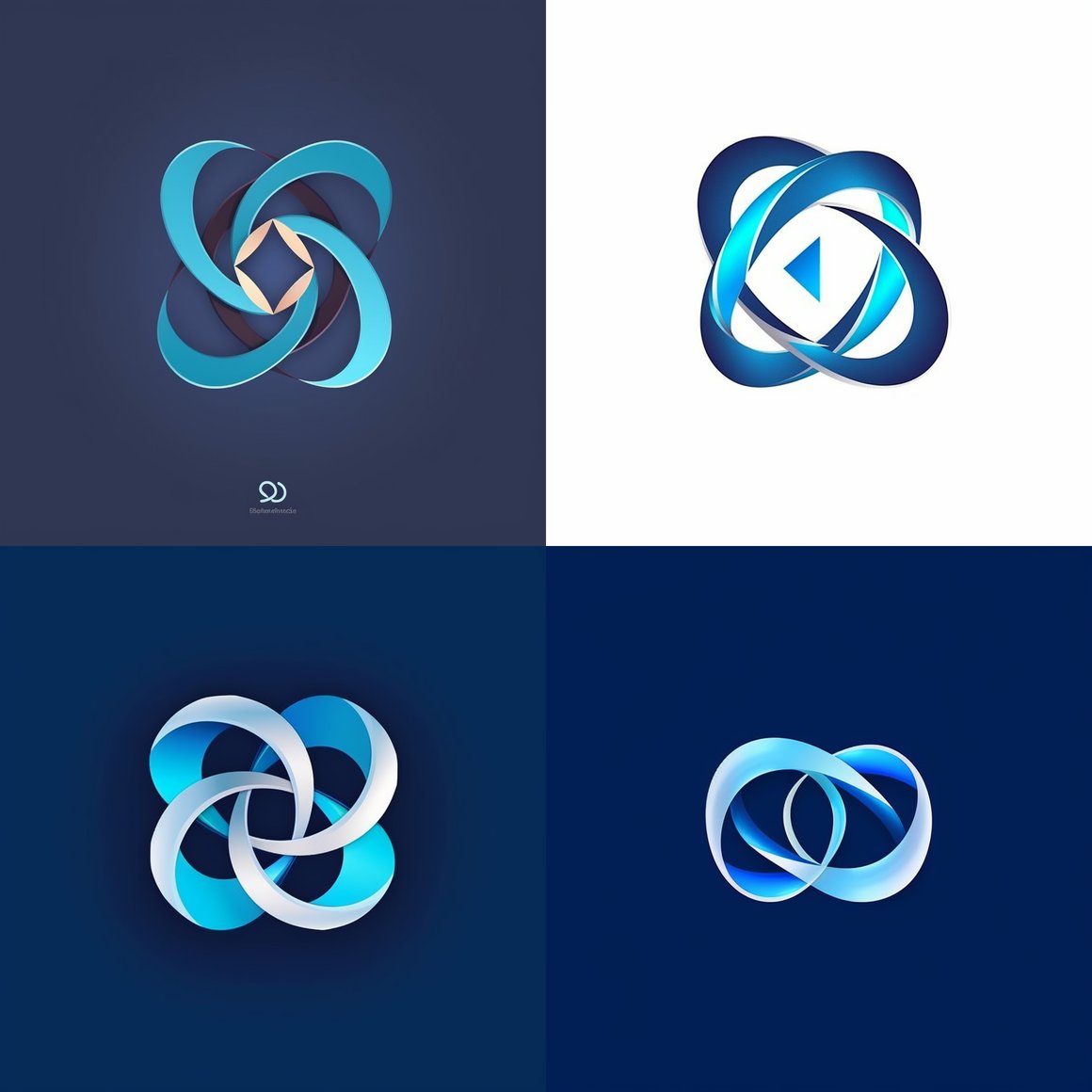Smart Technology Corporate Logo Design Phase