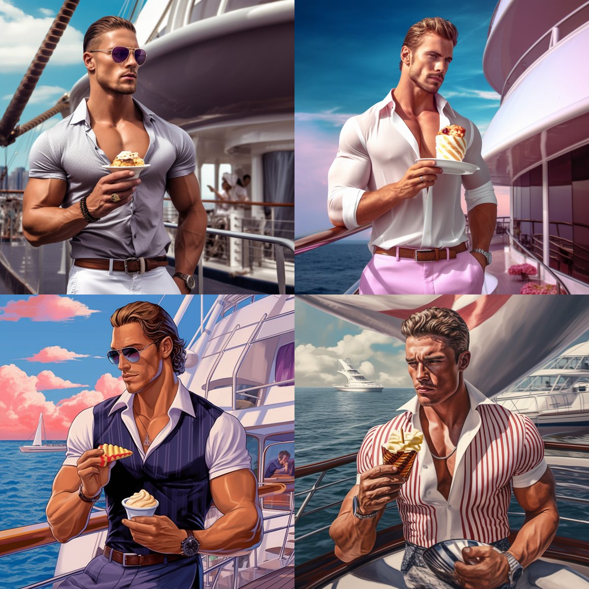 Chiseled Delight: A Luxurious Interlude