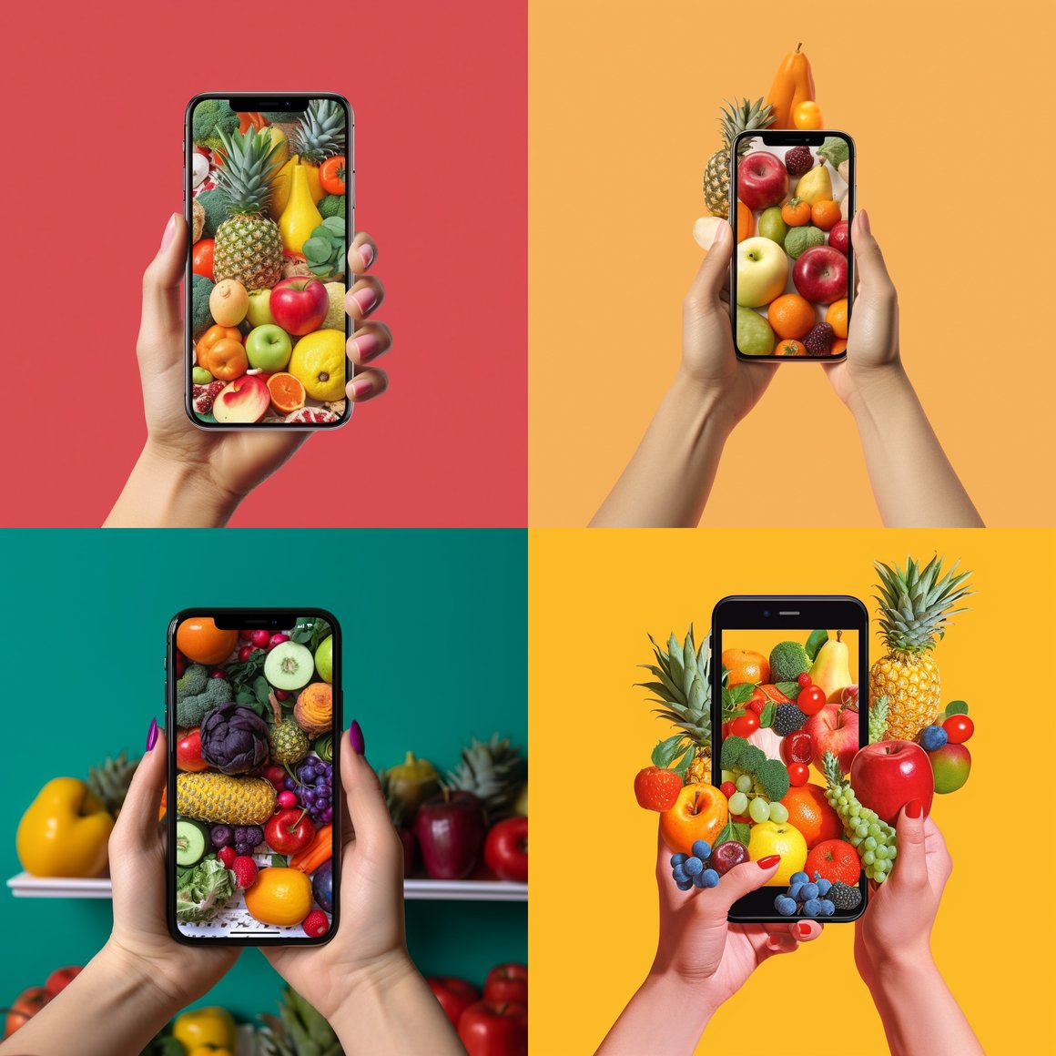 Healthy Nutrition Mobile App Usage Highlight