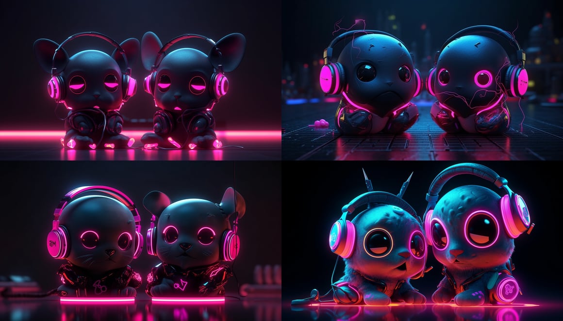 Neon Nights: A Cyberpunk Pixar Journey