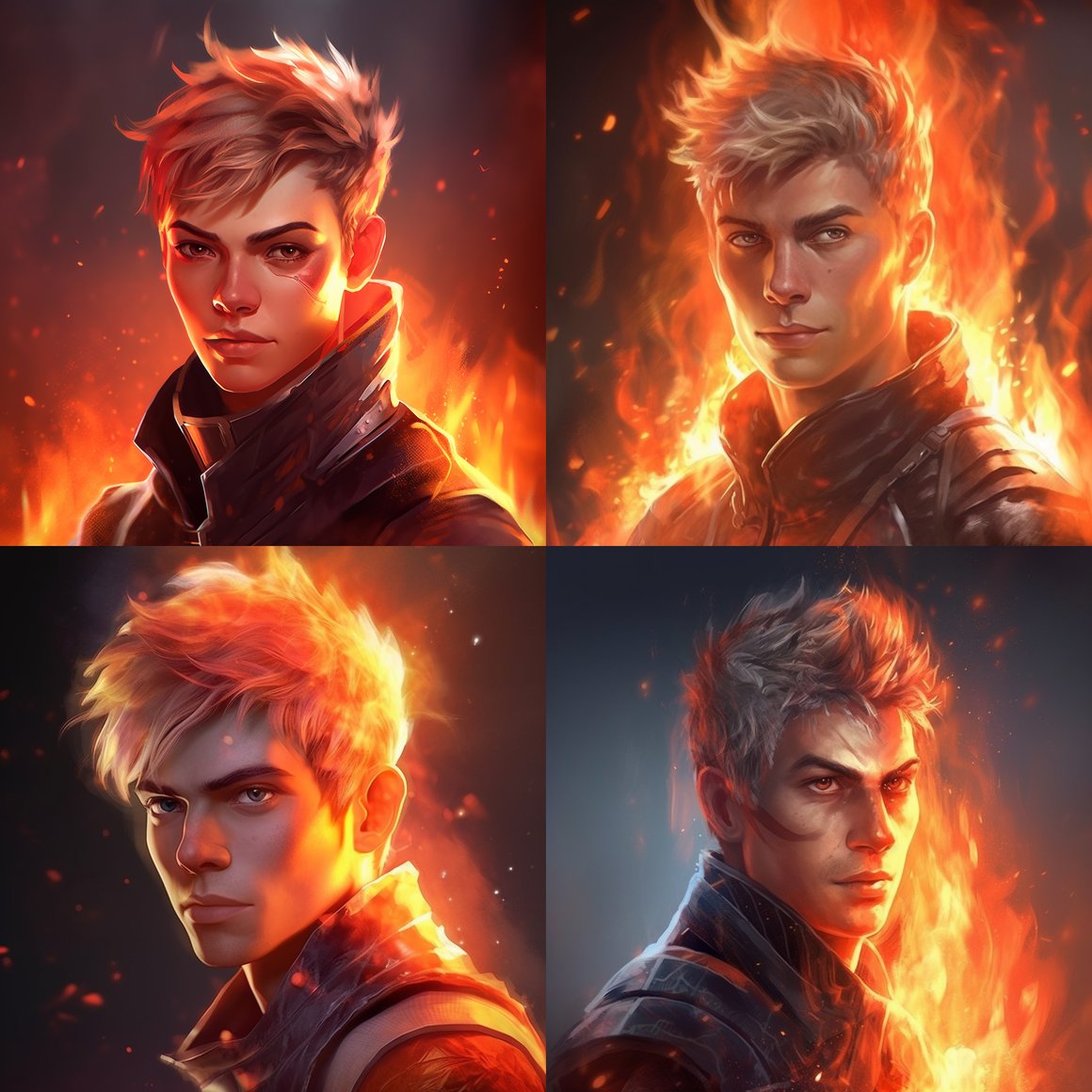HD Digital Art Headshot of a Short-Haired Male Video Game Character Mid-Journey