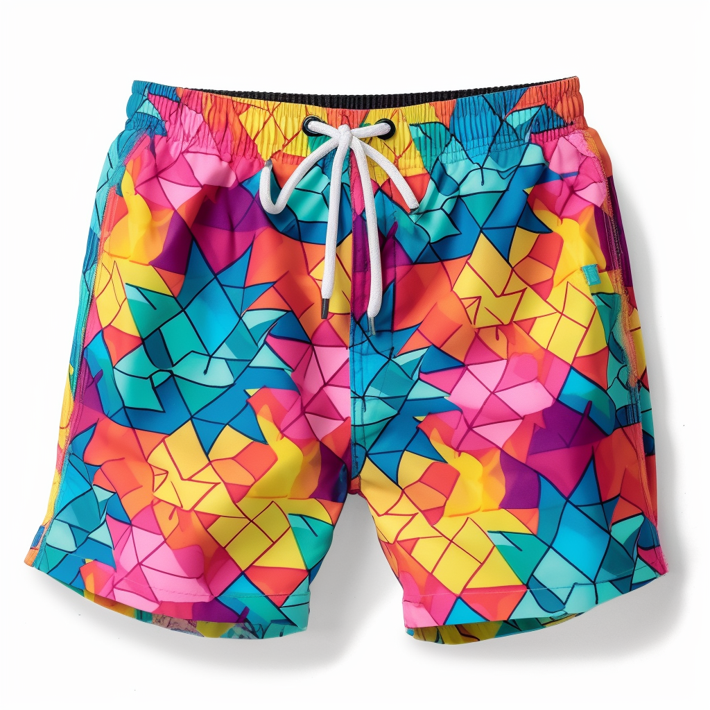 Subtly Pineapple-Esque Funky Modern Unisex Beach Volleyball Shorts Design