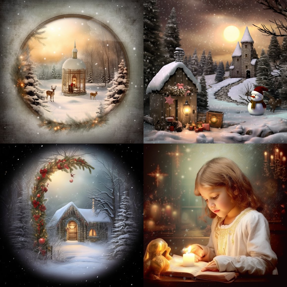 Christmas Blessing E-Card Design Task